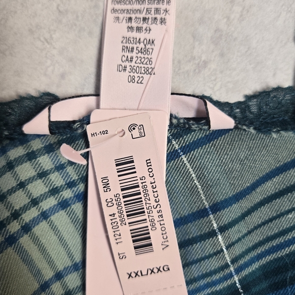 New VICTORIAS SECRET Plaid V- Neck Slip Dress - Picture 10 of 10
